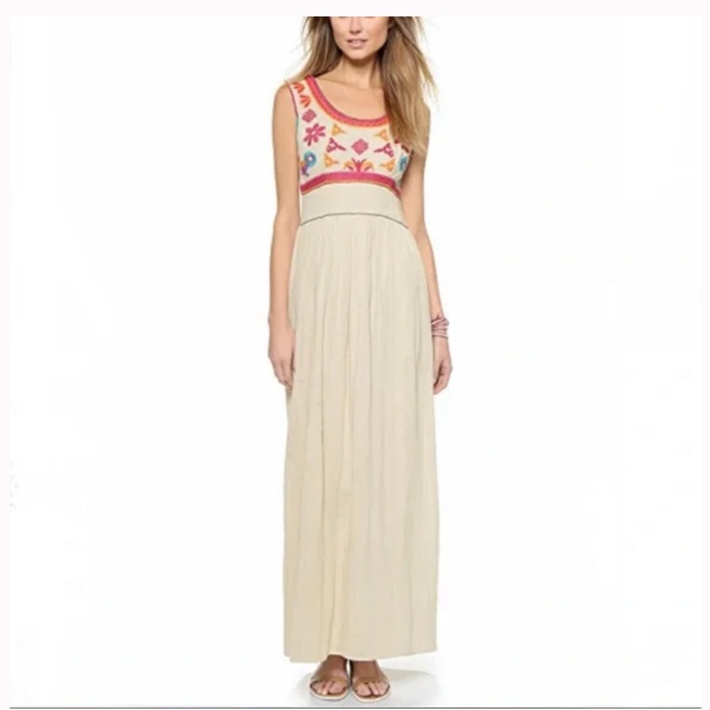 Anthropologie Christophe Sauvat Palm maxi dress. Size M